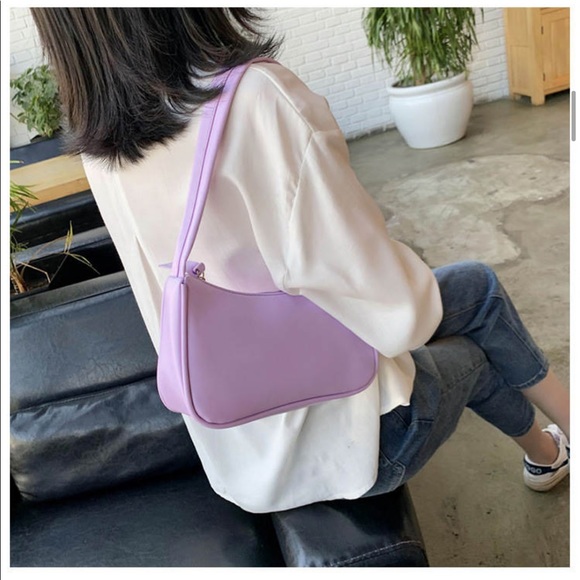 Lilac Hobo Purse Small Bag Fashion Trendy - Picture 4 of 16